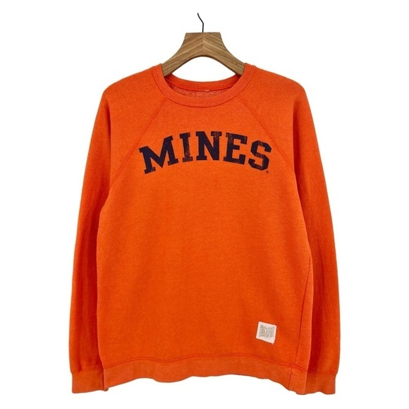 The Original Retro Brand Mines Sweatshirt in Orange Size M - Picture 1 of 8